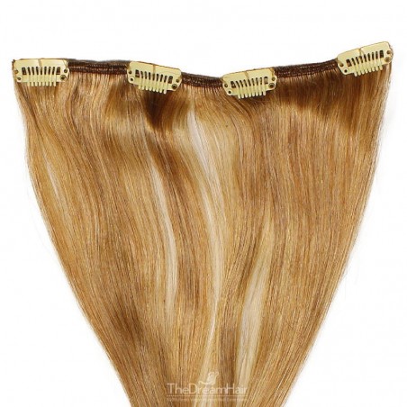 One Piece of Weft, Clip in Hair Extensions, Color #27 (Honey Blonde), Made With Remy Indian Human Hair