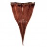One Piece of Weft, Clip in Hair Extensions, Color #35 (Red Rust), Made With Remy Indian Human Hair