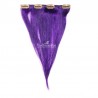 One Piece of Weft, Clip in Hair Extensions, Color Purple, Made With Remy Indian Human Hair