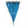 One Piece of Weft, Clip in Hair Extensions, Color Blue, Made With Remy Indian Human Hair