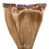 One Piece of Double Weft, Extra Large And Extra Thick, Clip in Hair Extensions, Color #10 (Golden Brown)