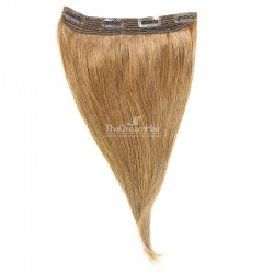 One Piece Of Quadruple Weft, Extra Thick, Clip in Hair Extensions, Color #12 (Light Brown), Made With Remy Indian Human Hair