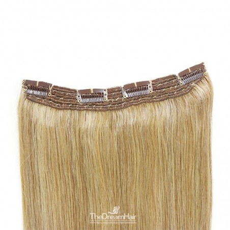 One Piece Of Quadruple Weft, Extra Thick, Clip in Hair Extensions, Color #24 (Golden Blonde), Made With Remy Indian Human Hair