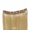 One Piece Of Quadruple Weft, Extra Thick, Clip in Hair Extensions, Color #24 (Golden Blonde), Made With Remy Indian Human Hair