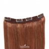 One Piece Of Quadruple Weft, Extra Thick, Clip in Hair Extensions, Color #35 (Red Rust), Made With Remy Indian Human Hair