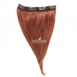 One Piece Of Quadruple Weft, Extra Thick, Clip in Hair Extensions, Color #35 (Red Rust), Made With Remy Indian Human Hair