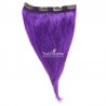 One Piece Of Quadruple Weft, Extra Thick, Clip in Hair Extensions, Color #Purple, Made With Remy Indian Human Hair