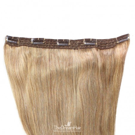 One Piece of Quadruple Weft, Extra Large And Extra Thick, Clip in Hair Extensions, Color #27 (Honey Blonde)