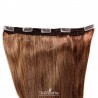 One Piece of Quadruple Weft, Extra Large And Extra Thick, Clip in Hair Extensions, Color #33 (Auburn)