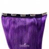 One Piece of Quadruple Weft, Extra Large And Extra Thick, Clip in Hair Extensions, Color #Purple