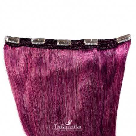 One Piece of Quadruple Weft, Extra Large And Extra Thick, Clip in Hair Extensions, Color #Pink