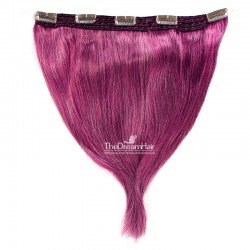 One Piece of Quadruple Weft, Extra Large And Extra Thick, Clip in Hair Extensions, Color #Pink