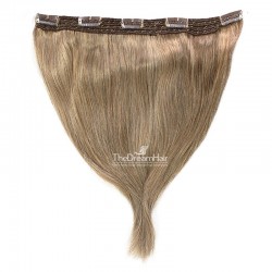 One Piece of Quadruple Weft, Extra Large And Extra Thick, Clip in Hair Extensions, Color #14 (Dark Ash Blonde)