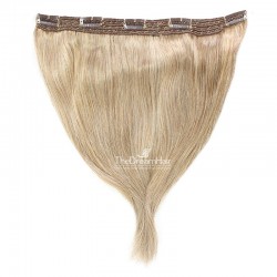One Piece of Quadruple Weft, Extra Large And Extra Thick, Clip in Hair Extensions, Color #613 (Platinum Blonde)