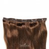 One Piece of Triple Weft "Extra-Large", Clip in Hair Extensions, Color #4 (Dark Brown), Made With Remy Indian Human Hair