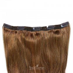 One Piece of Triple Weft, Extra Large And Thick, Clip in Hair Extensions, Color 6 (Medium Brown)