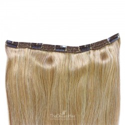 One Piece of Triple Weft "Extra-Large", Clip in Hair Extensions, Color #12 (Light Brown), Made With Remy Indian Human Hair