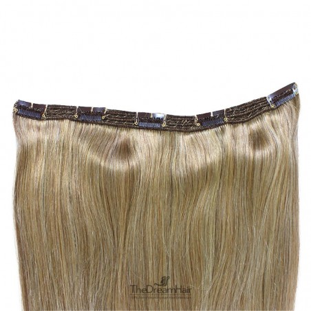 One Piece of Triple Weft, Extra Large And Thick, Clip in Hair Extensions, Color #16 (Medium Ash Blonde)