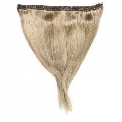 One Piece of Triple Weft "Extra-Large", Clip in Hair Extensions, Color #18 (Light Ash Blonde), Made With Remy Indian Human Hair