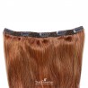 One Piece of Triple Weft "Extra-Large", Clip in Hair Extensions, Color #33 (Auburn), Made With Remy Indian Human Hair