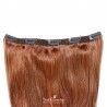 One Piece of Triple Weft, Extra Large And Thick, Clip in Hair Extensions, Color #35 (Red Rust)