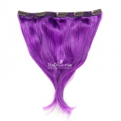 One Piece of Triple Weft, Extra Large And Thick, Clip in Hair Extensions, Color #Purple