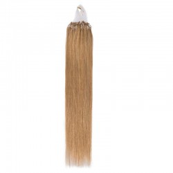 Micro Loop Ring Hair, Color #14 (Dark Ash Blonde), Made With Remy Indian Human Hair