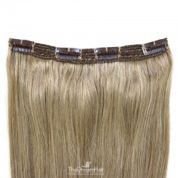 One Piece of Triple Weft, Clip in Hair Extensions, Color #14 (Dark Ash Blonde), Made With Remy Indian Human Hair
