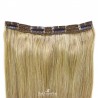 One Piece of Triple Weft, Clip in Hair Extensions, Color #22 (Light Pale Blonde), Made With Remy Indian Human Hair
