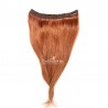 One Piece of Triple Weft, Clip in Hair Extensions, Color #35 (Red Rust), Made With Remy Indian Human Hair