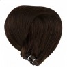 Micro Ring Weft Hair Extensions, Colour #4 (Dark Brown), Made With Remy Indian Human Hair