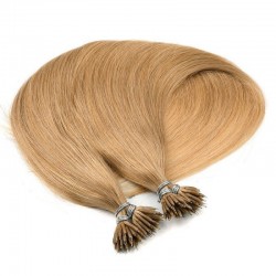Nano Ring Hair Extensions, Color #16 (Medium Ash Blonde), Made With Remy Indian Human Hair