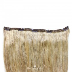 One Piece of Double Weft "Extra-Large", Clip in Hair Extensions, Color #22 (Light Pale Blonde), Made With Remy Indian Human Hair