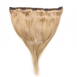 One Piece of Double Weft, Extra Large, Clip-in Hair Extensions, Color #27 (Honey Blonde), Made With Indian Human Hair