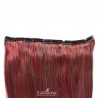 One Piece of Double Weft, Extra Large, Clip-in Hair Extensions, Color #530 (Red Wine), Made With Indian Hair