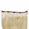 One Piece of Double Weft "Extra-Large", Clip in Hair Extensions, Color #613 (Platinum Blonde), Made With Remy Indian Human Hair