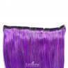 One Piece of Double Weft, Extra Large, Clip-in Hair Extensions, Color #Purple, Made With Remy Indian Human Hair