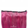 One Piece of Double Weft, Extra Large, Clip-in Hair Extensions, Color #Pink, Made With Remy Indian Human Hair