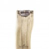 One Piece of Funky Streak Weft, Clip in Hair Extensions, Color #18 (Light Ash Blonde), Made With Remy Indian Human Hair