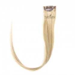 One Piece of Funky Streak Weft, Clip in Hair Extensions, Color #22 (Light Pale Blonde), Made With Remy Indian Human Hair