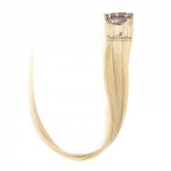 One Piece of Funky Streak Weft, Clip in Hair Extensions, Color #613 (Platinum Blonde), Made With Remy Indian Human Hair