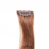 One Piece of Funky Streak Weft, Clip in Hair Extensions, Color #30 (Dark Auburn), Made With Remy Indian Human Hair