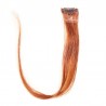 One Piece of Funky Streak Weft, Clip in Hair Extensions, Color #350 (Dark Copper Red), Made With Remy Indian Human Hair