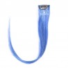 One Piece of Funky Streak Weft, Clip in Hair Extensions, Color #Blue, Made With Remy Indian Human Hair