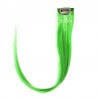 One Piece of Funky Streak Weft, Clip in Hair Extensions, Color #Green, Made With Remy Indian Human Hair