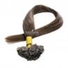 Pre-bonded Hair Extensions, Flat-Tip, Color #2 (Darkest Brown), Made With Remy Indian Human Hair