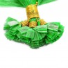Pre-bonded Hair Extensions, Flat-Tip, Color #Green, Made With Remy Indian Human Hair