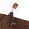 Bulk Hair Extensions, Colour #4 (Dark Brown), Made With Remy Indian Human Hair