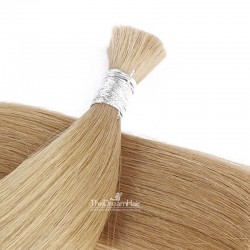 Bulk Hair Extensions, Colour #12 (Light Brown), Made With Remy Indian Human Hair