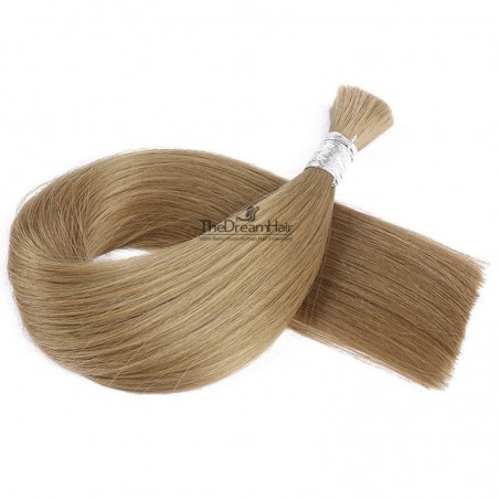 Bulk Hair Extensions, Colour #14 (Dark Ash Blonde), Made With Remy Indian Human Hair
